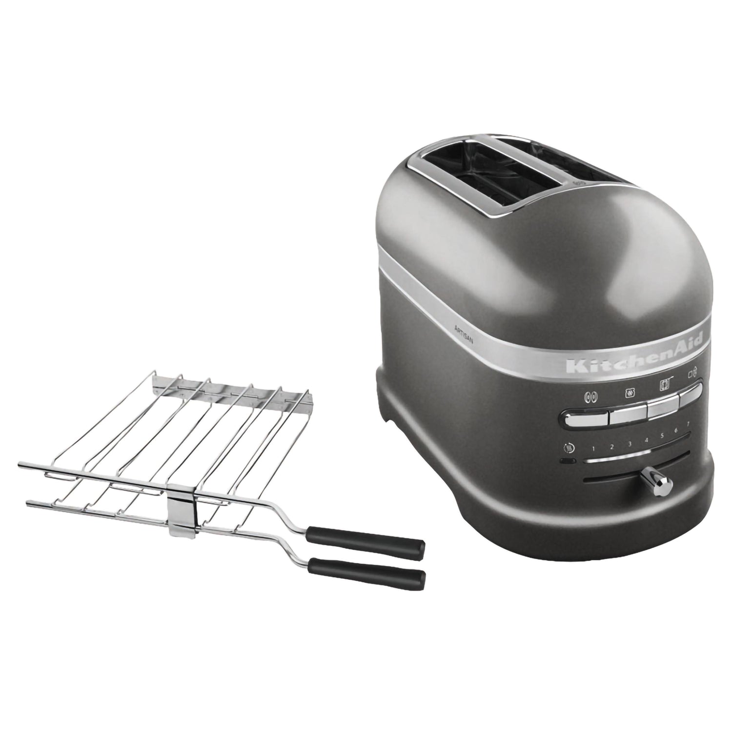 Tostapane 2 fette Medallion Silver kitchenaid KA 5KMT2204EMS Kunzi Shop 4