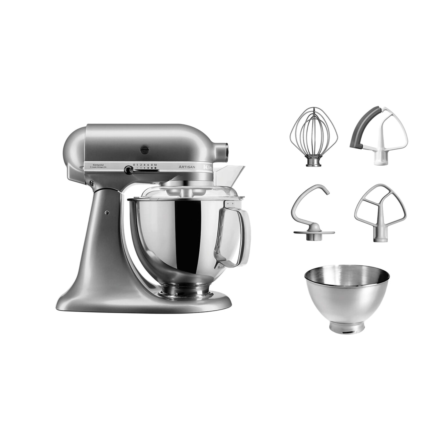 Planetaria 4,8L Contour Silver kitchenaid KA 5KSM175PSECU Kunzi Shop 2