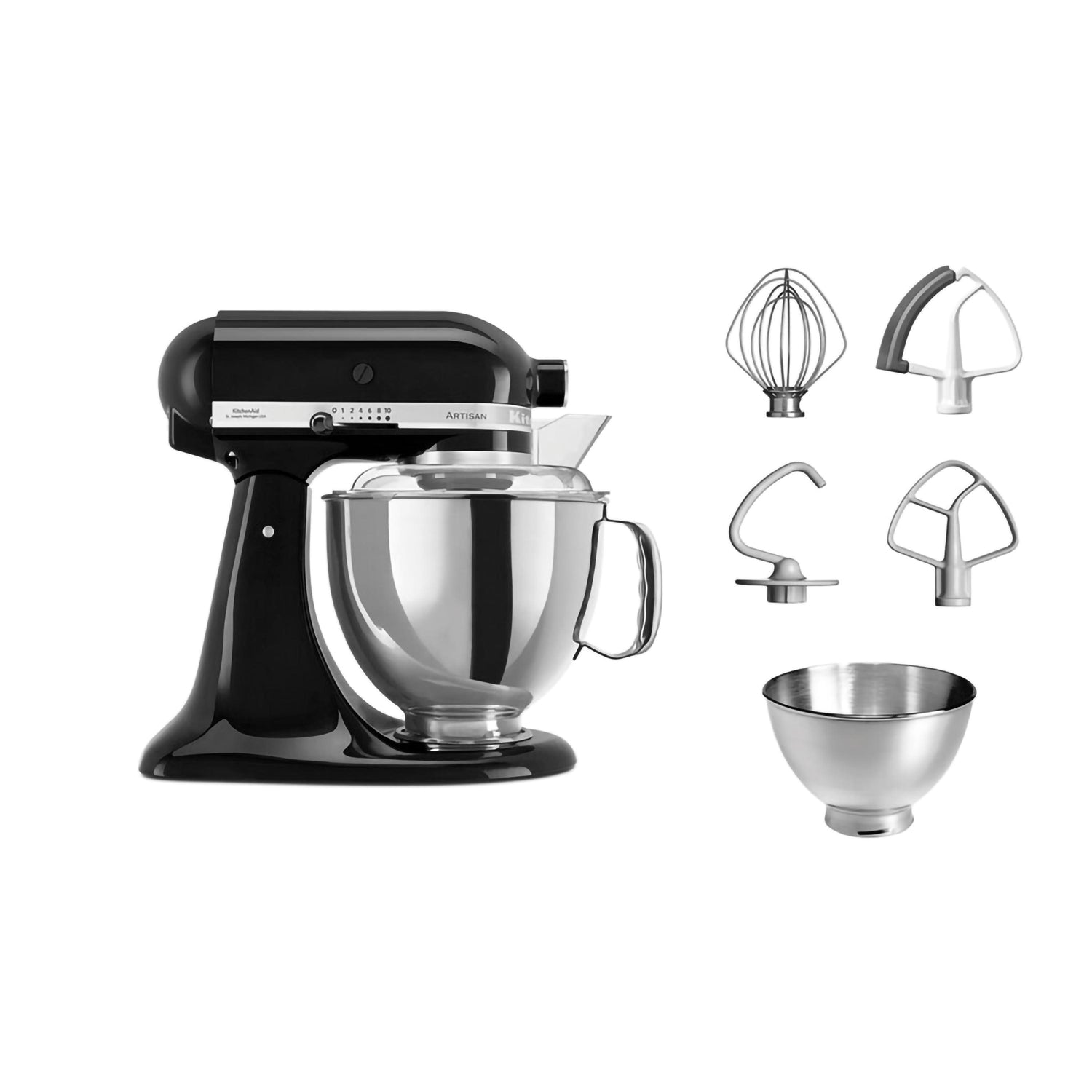 Planetaria 4,8L Onyx Black kitchenaid KA 5KSM175PSEOB Kunzi Shop 2