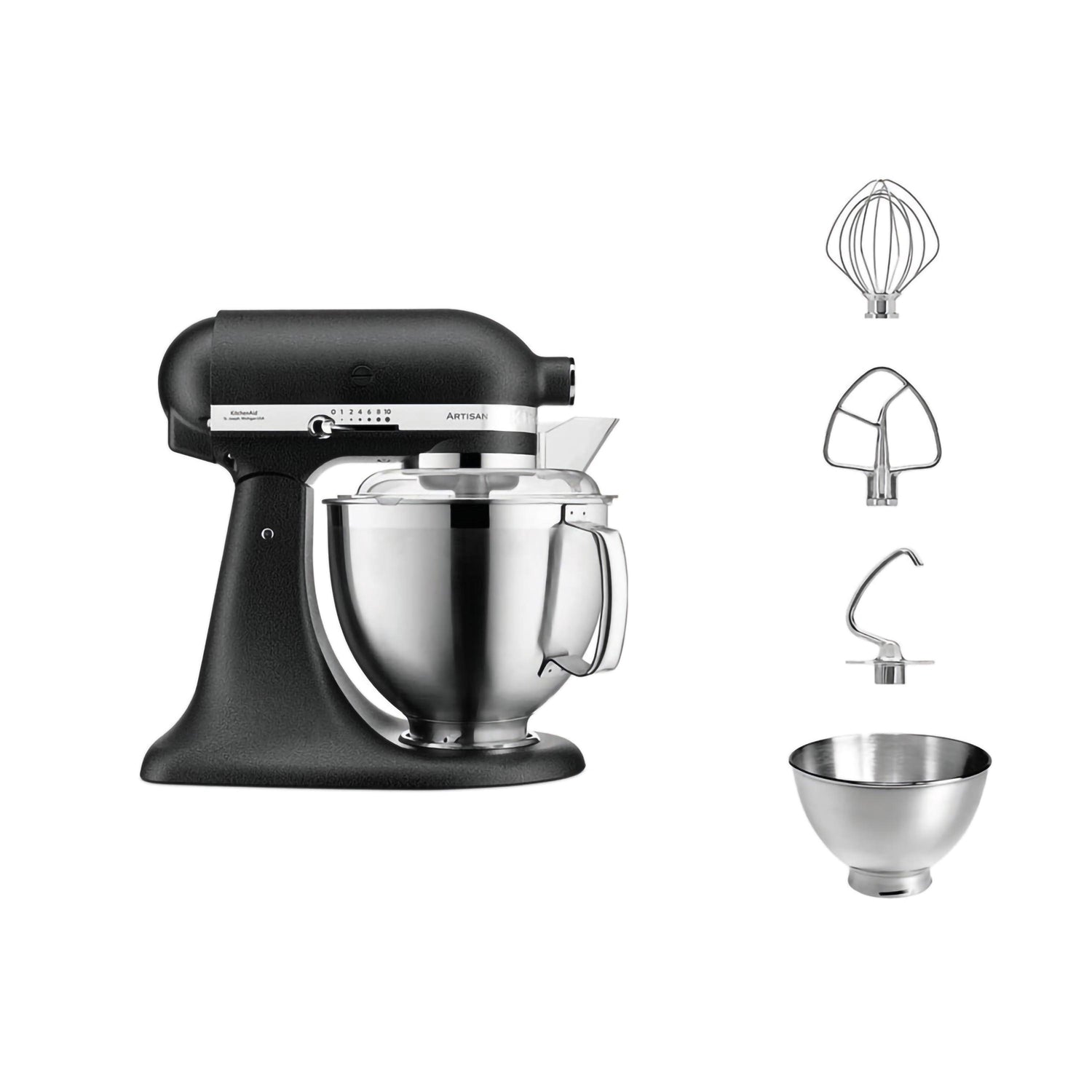 Planetaria 4,8L Cast Iron Black kitchenaid KA 5KSM185PSEBK Kunzi Shop 2