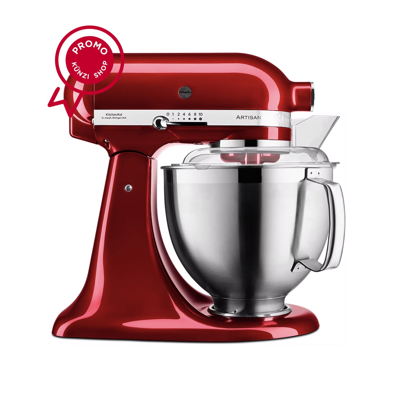 Planetaria 4,8L Candy Apple kitchenaid KA 5KSM185PSECA Kunzi Shop 1