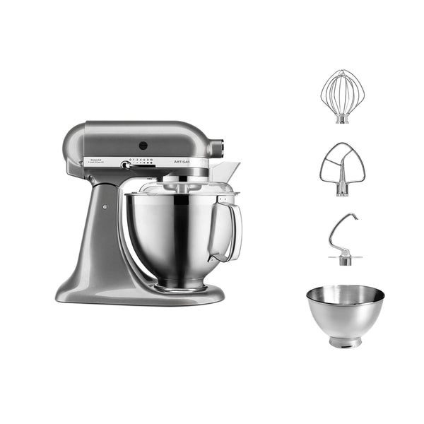 Planetaria 4,8L Medallion Silver kitchenaid KA 5KSM185PSEMS Kunzi Shop 2