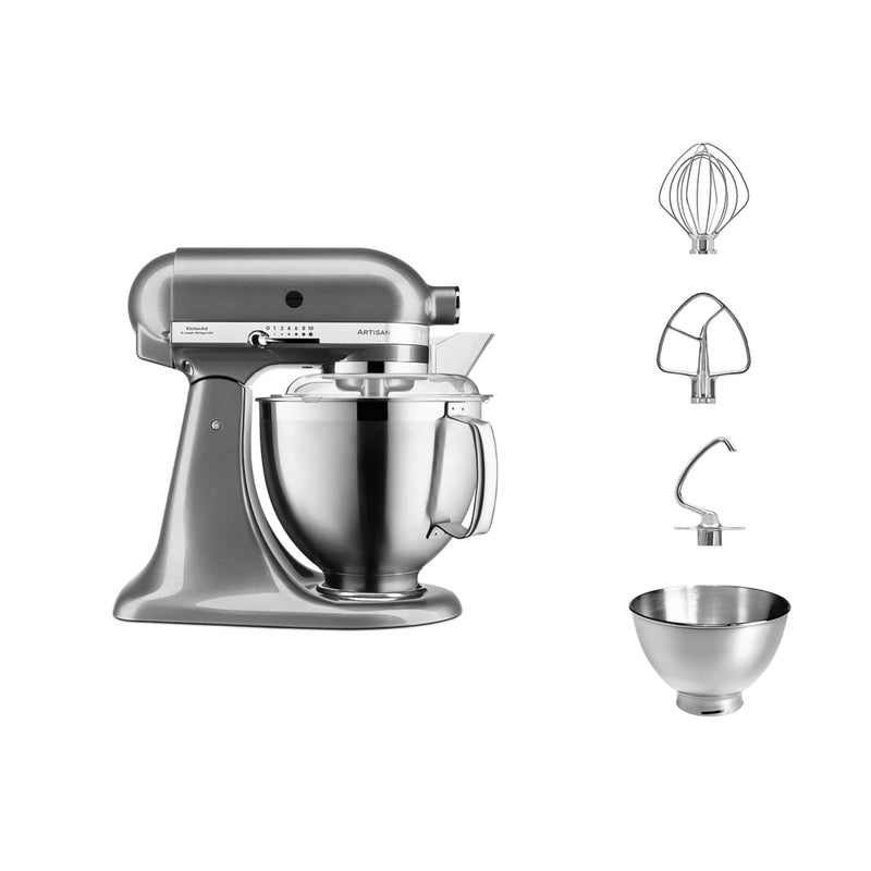 Planetaria 4,8L Medallion Silver kitchenaid KA 5KSM185PSEMS Kunzi Shop