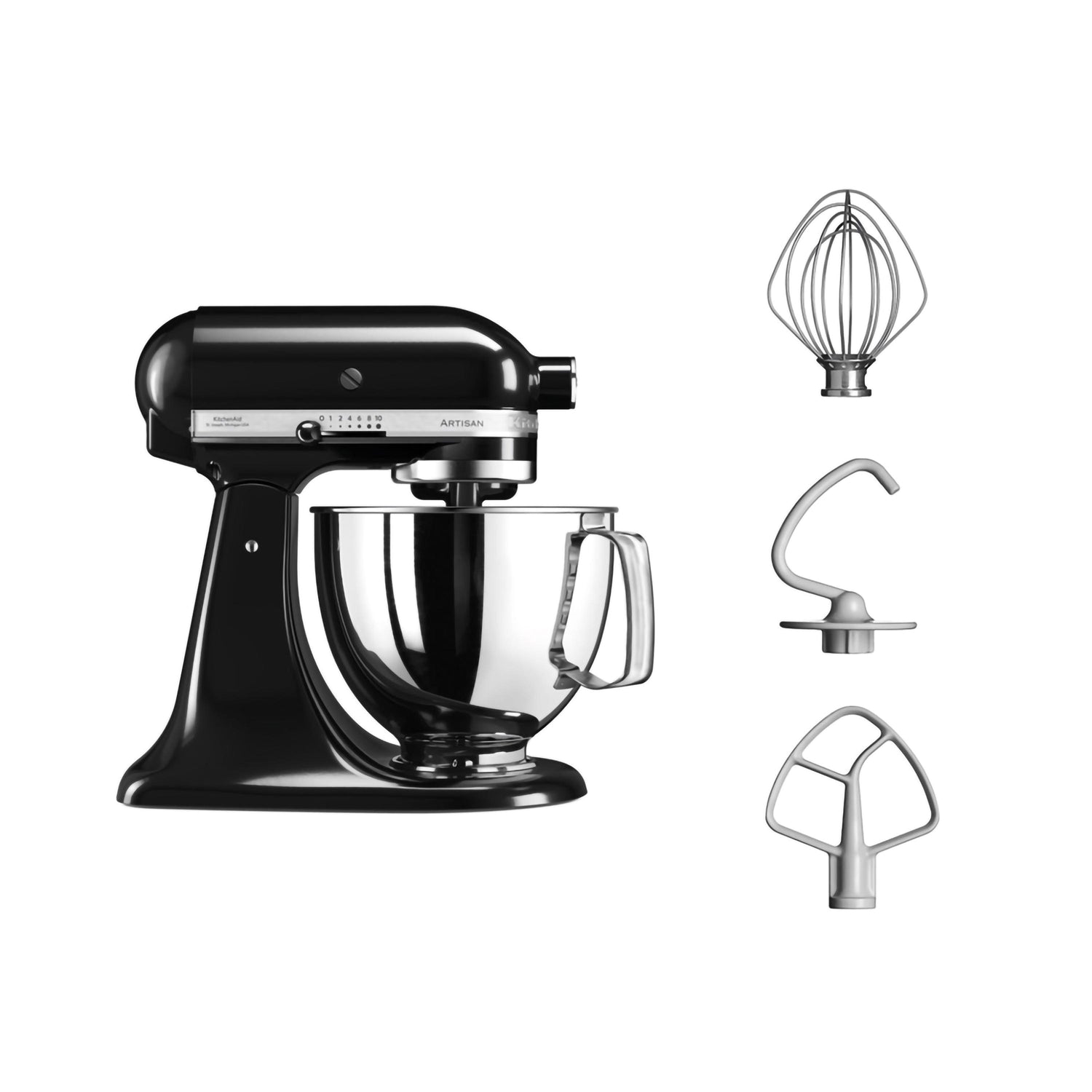 Planetaria 4,8L Onyx Black kitchenaid KA 5KSM185PSEOB Kunzi Shop 2