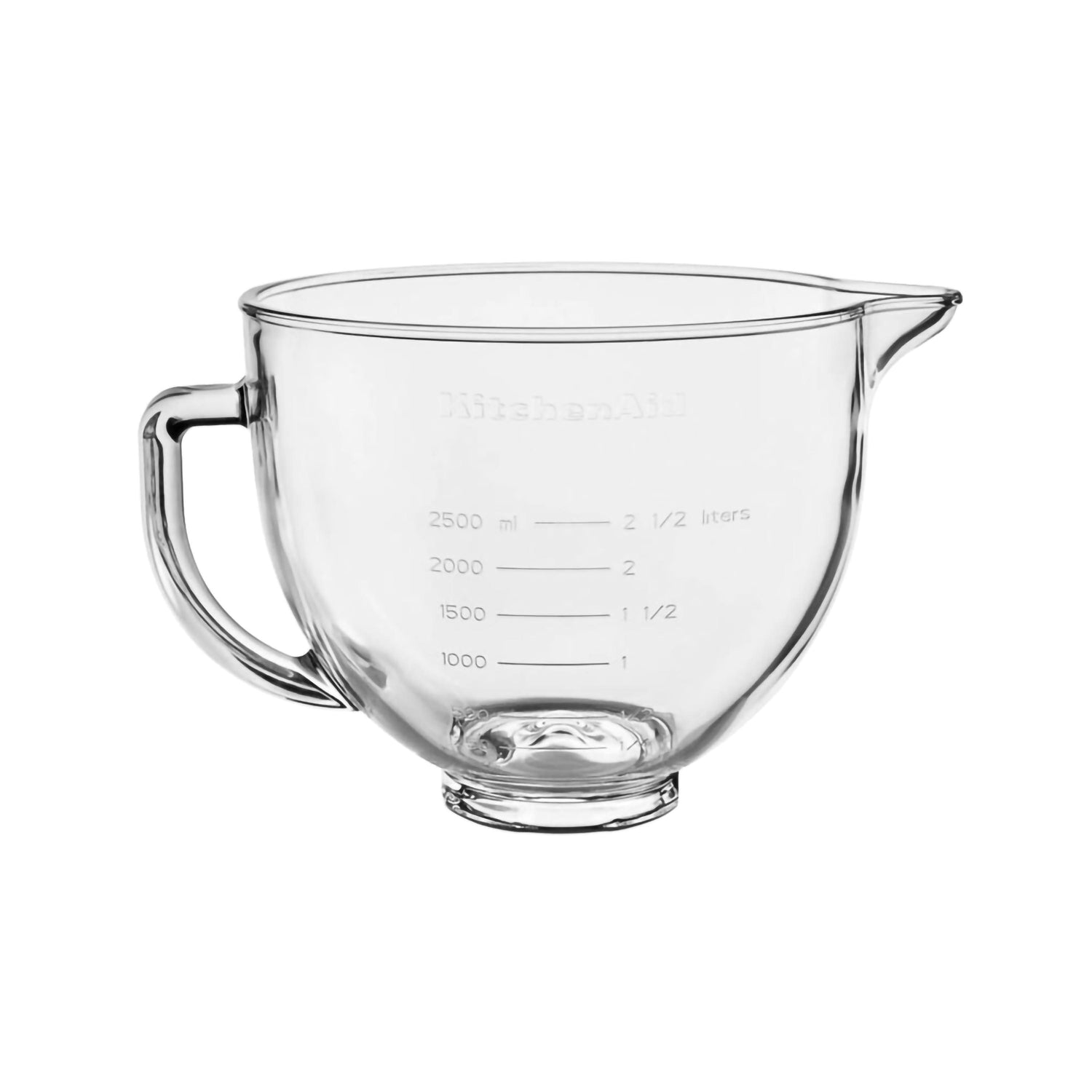 4,7-Liter-Messschüssel aus Glas für Standard-Planetenmixer kitchenaid KA 5KSM5GB Kunzi Shop 1