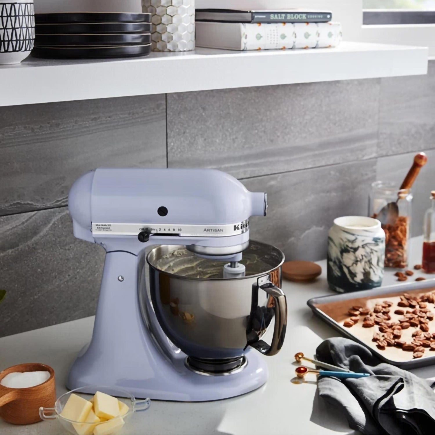 4,8 l große Schüssel aus strahlend schwarzem Edelstahl kitchenaid KA 5KSM5SSBRB Kunzi Shop 3