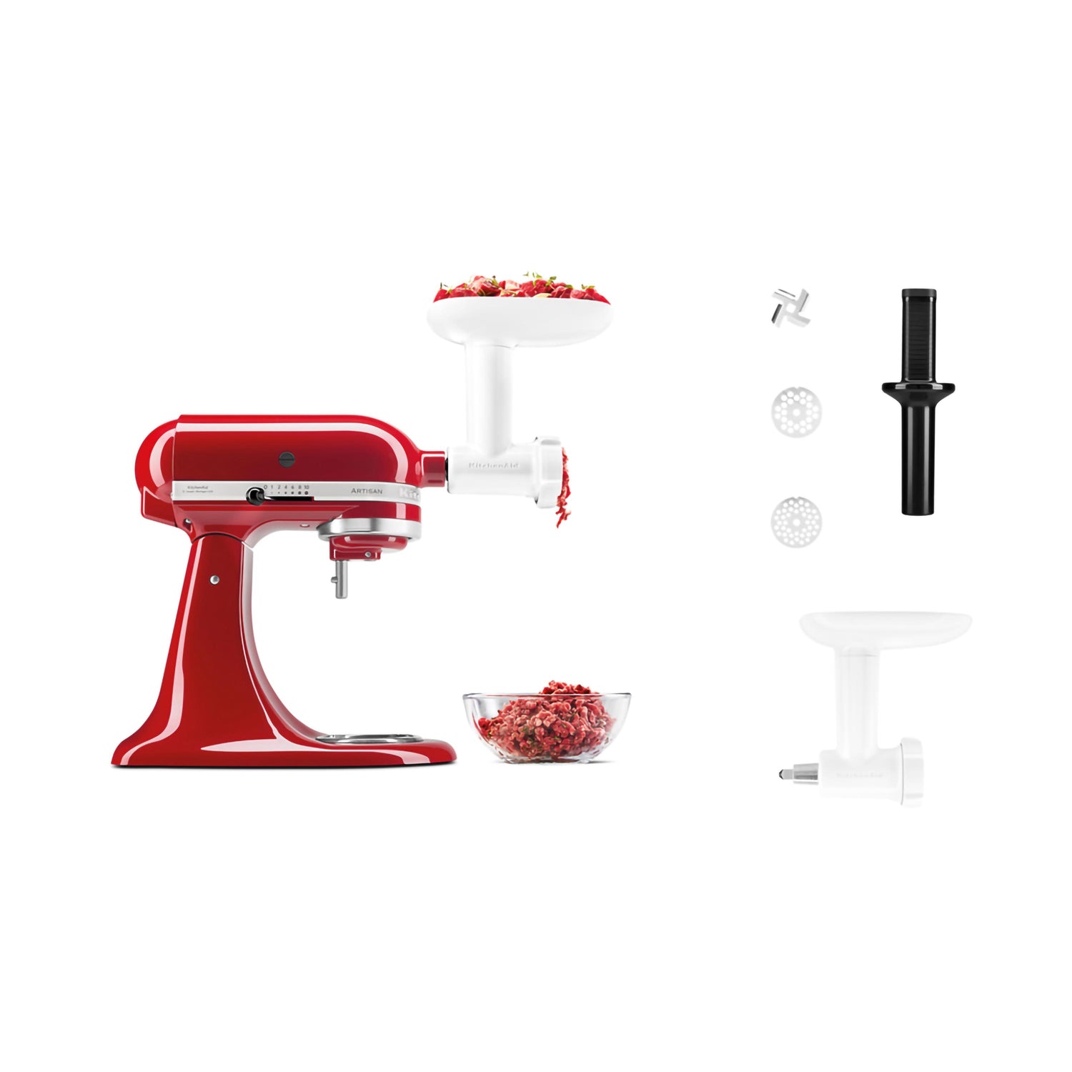 Fleischwolf aus Kunststoff für Planetenmixer kitchenaid KA 5KSMFGA Kunzi Shop 2