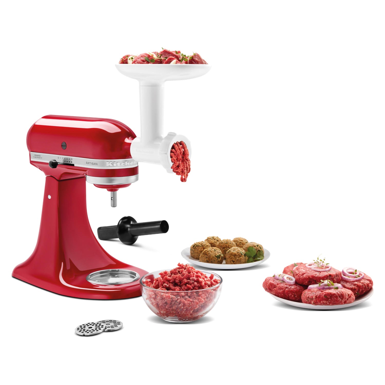 Fleischwolf aus Kunststoff für Planetenmixer kitchenaid KA 5KSMFGA Kunzi Shop 3