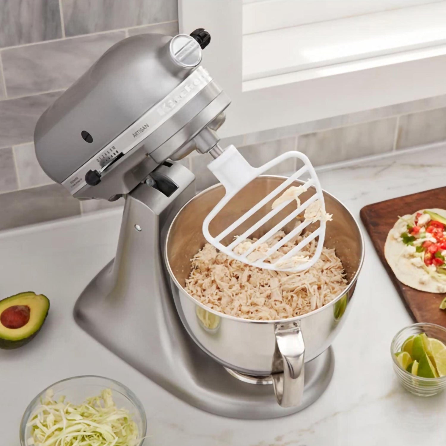 Schneebesen für mittelgroße Planetenmixer kitchenaid KA 5KSMPB5W Kunzi Shop 4