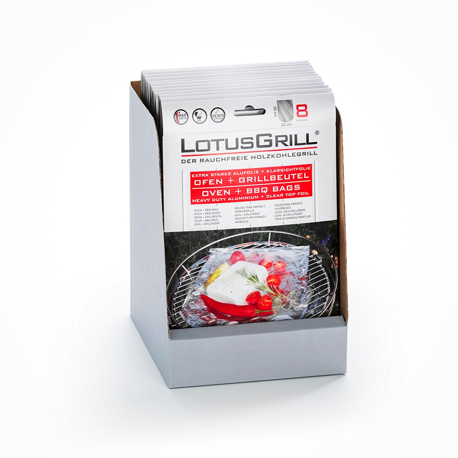 Confezione 8 sacchetti per BBQ e forno lotusgrill LG SACCHETTI Kunzi Shop 2