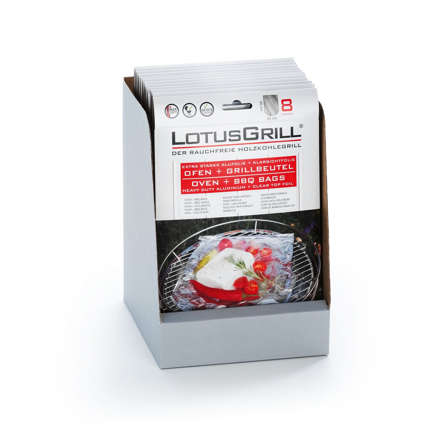 Confezione 8 sacchetti per BBQ e forno lotusgrill LG SACCHETTI Kunzi Shop 2