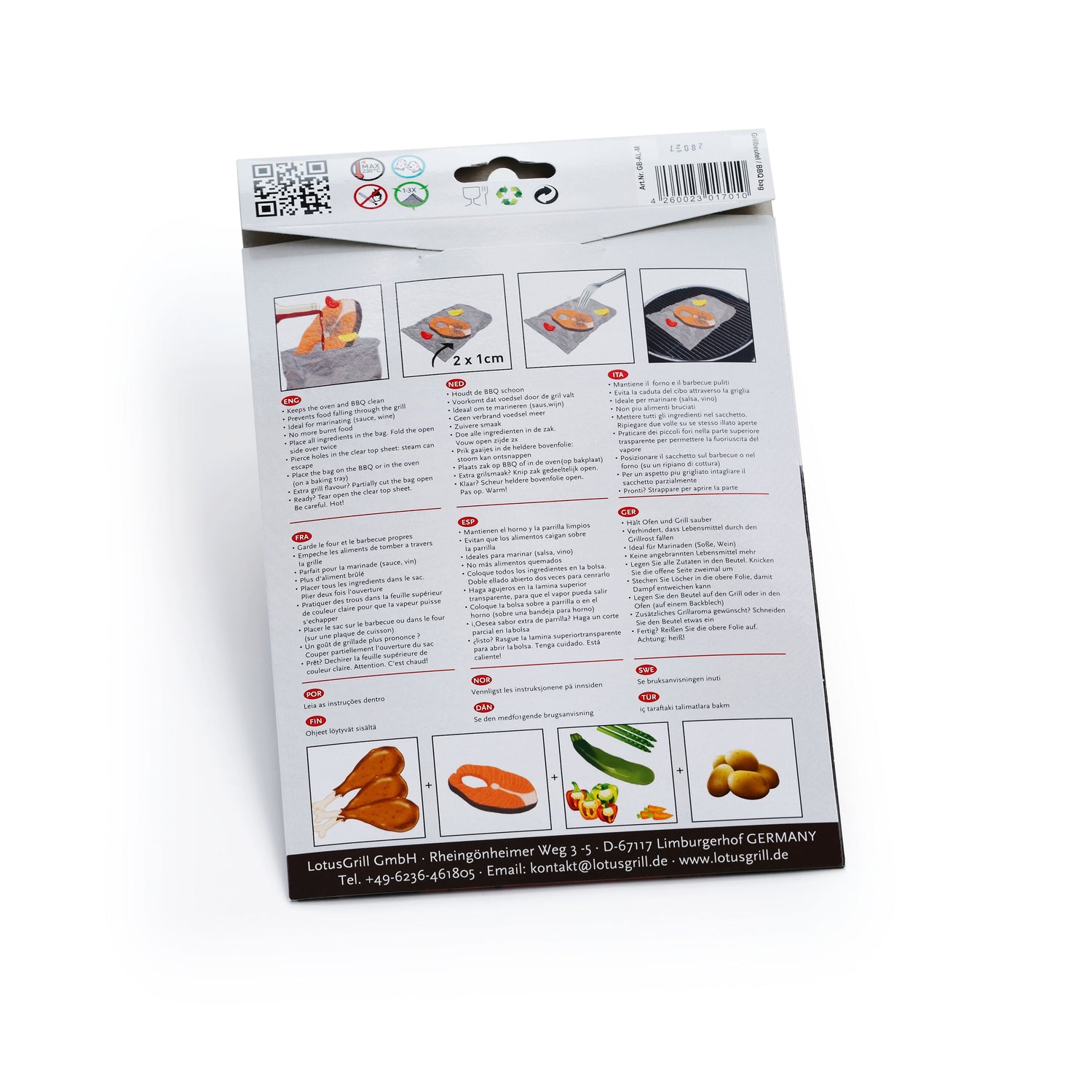 Confezione 8 sacchetti per BBQ e forno lotusgrill LG SACCHETTI Kunzi Shop 3