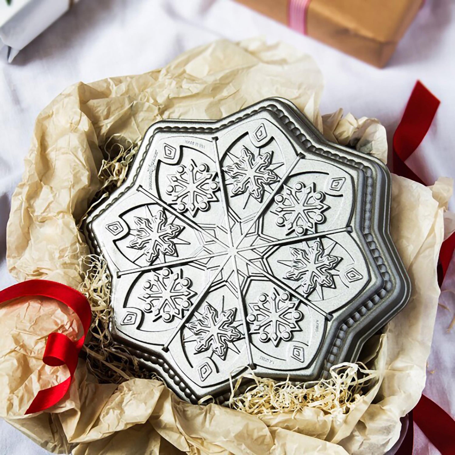 Stampo Sweet Snowflakes Shortbread Pan nordic ware NW 03048 Kunzi Shop 2