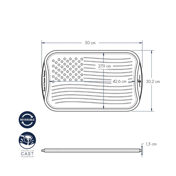 Griglia stelle e strisce nordic ware NW 18860 Kunzi Shop 2