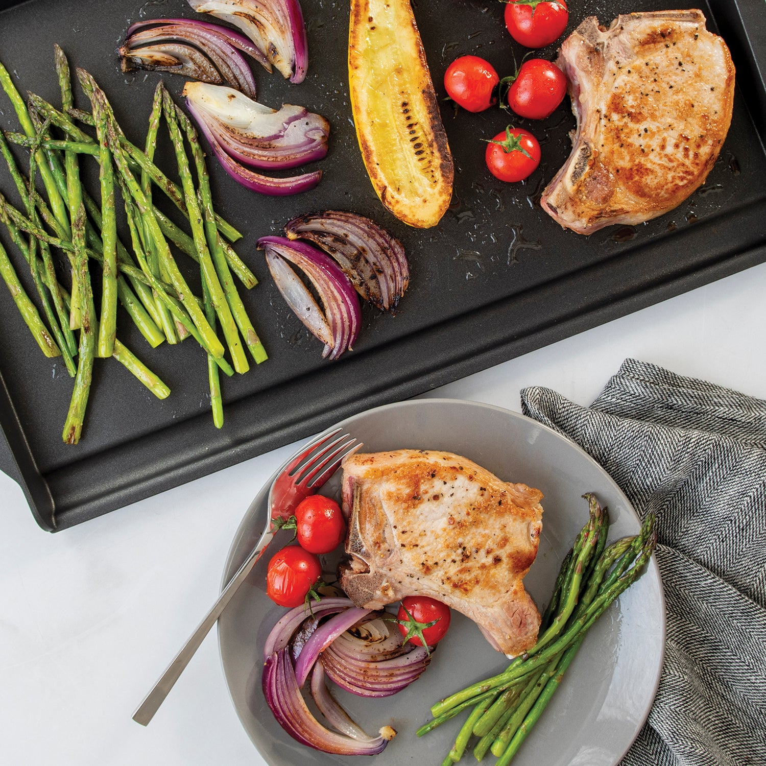 Teglia Backsplash Due Fuochi nordic ware NW 19862 Kunzi Shop 3