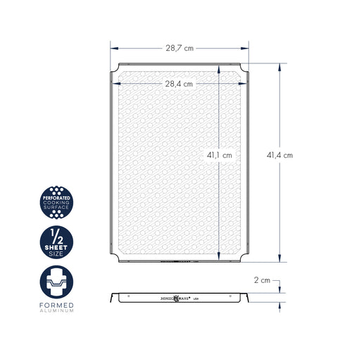 Teglia da forno half sheet con griglia per raffreddamento nordic ware NW 43327 Kunzi Shop