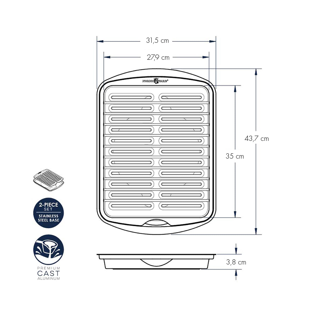 Griglia da forno Grill&Sear nordic ware NW 45026 Kunzi Shop 4