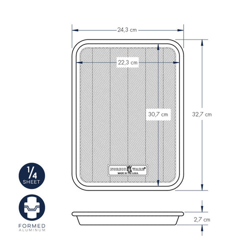 Teglia crispy quarter sheet nordic ware NW 45370 Kunzi Shop