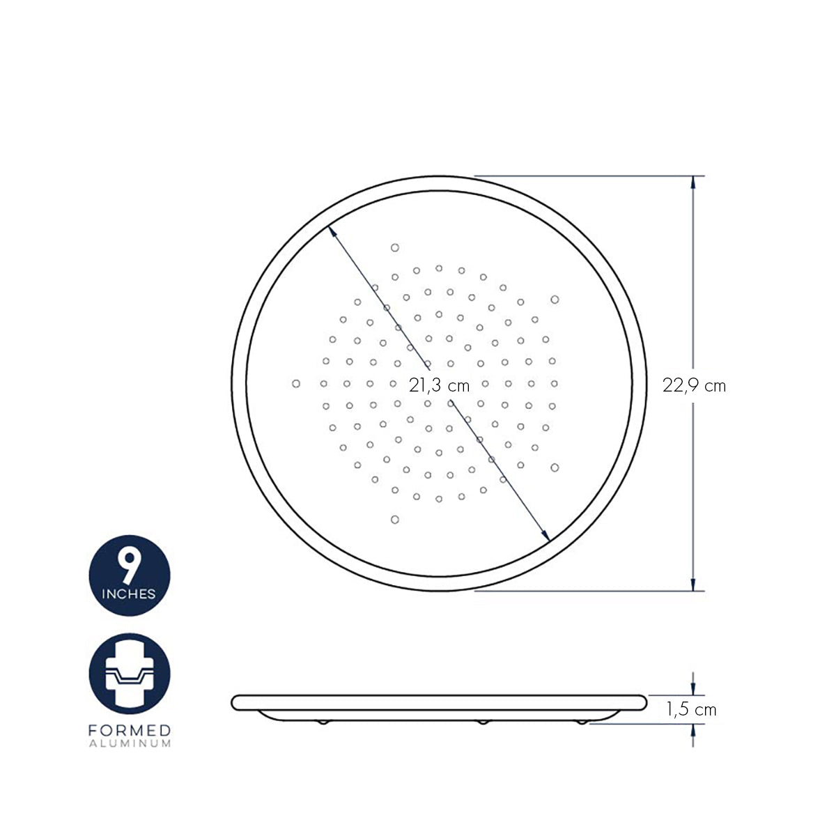 Teglia crisp per pizza 23 cm nordic ware NW 46105 Kunzi Shop 3