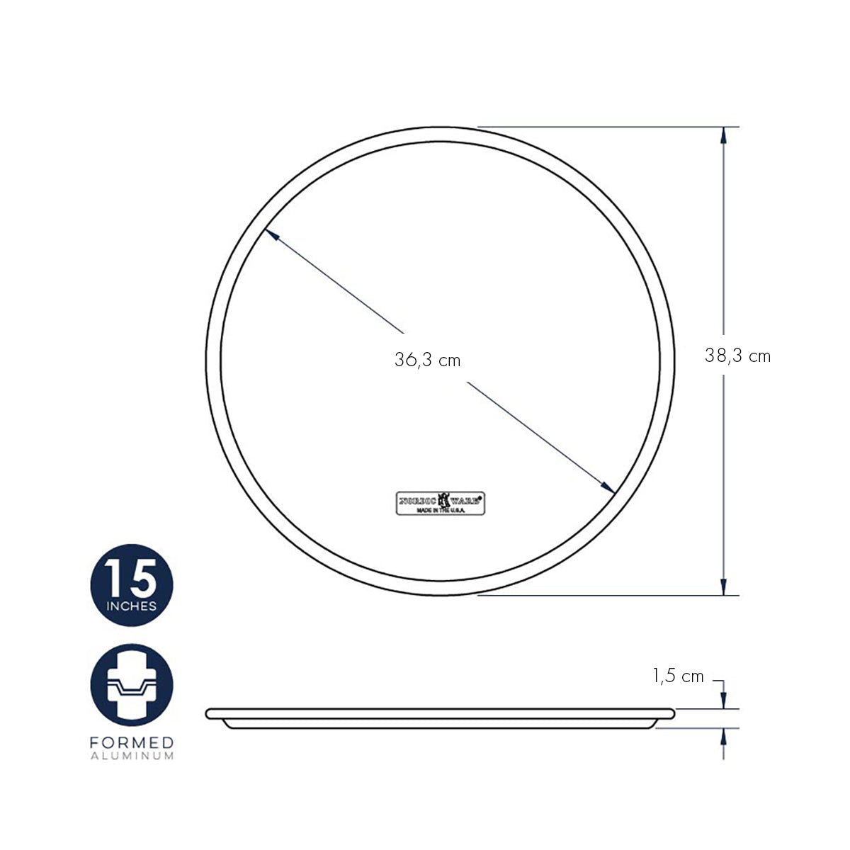 Teglia per pizza tradizionale 35,5 cm nordic ware NW 46400 Kunzi Shop 2