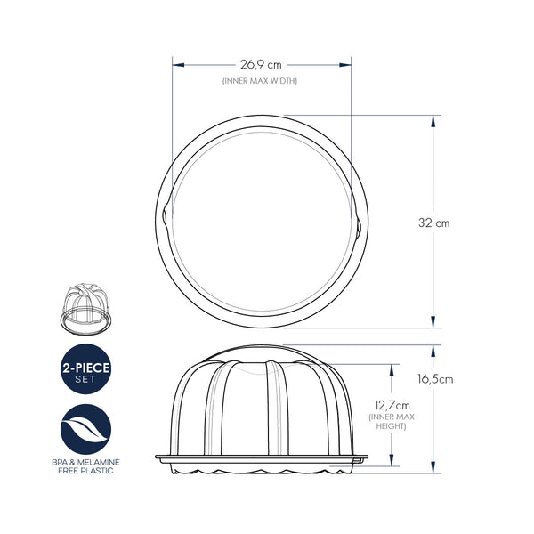 Porta Bundt cake nordic ware NW 50022 Kunzi Shop 2