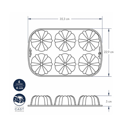 Stampo Bundtlette nordic ware NW 50624 Kunzi Shop