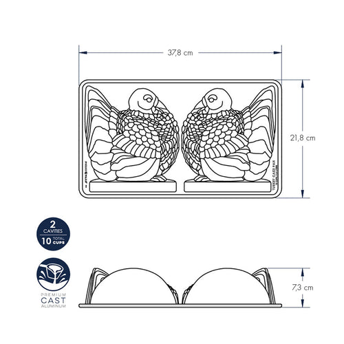 Stampo Turkey 3D nordic ware NW 52348 Kunzi Shop