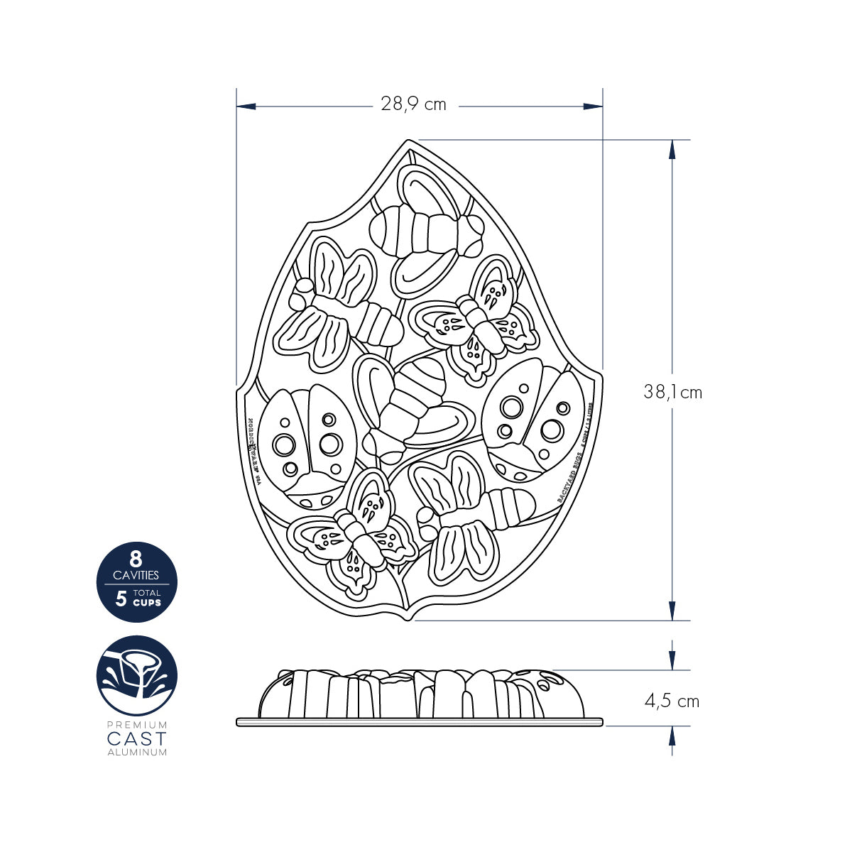 Stampo Backyard Bugs nordic ware NW 53037 Kunzi Shop 3
