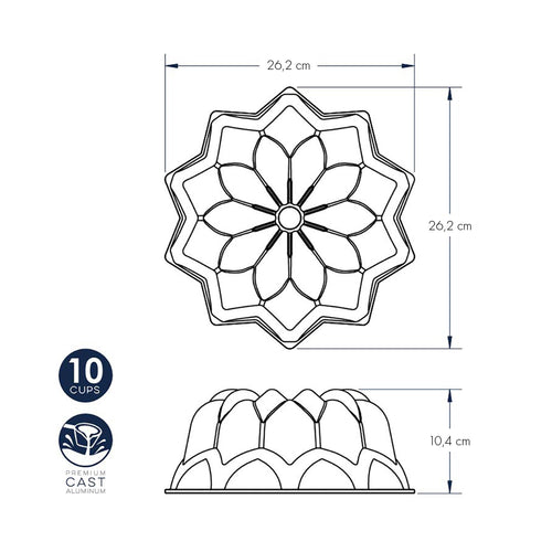 Stampo Bundt Vintage Star nordic ware NW 53137 Kunzi Shop