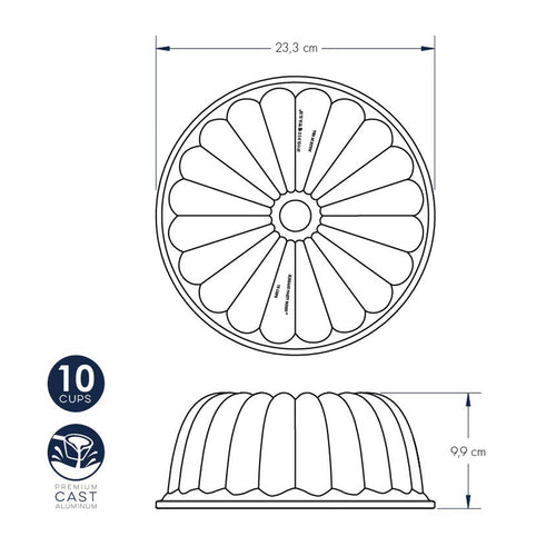 Stampo Bundt Elegant Party nordic ware NW 58677 Kunzi Shop