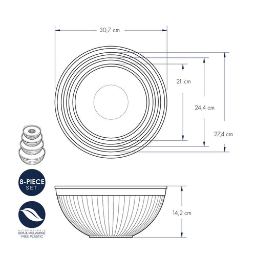 Set 4 Ciotole con coperchio nordic ware NW 69558 Kunzi Shop