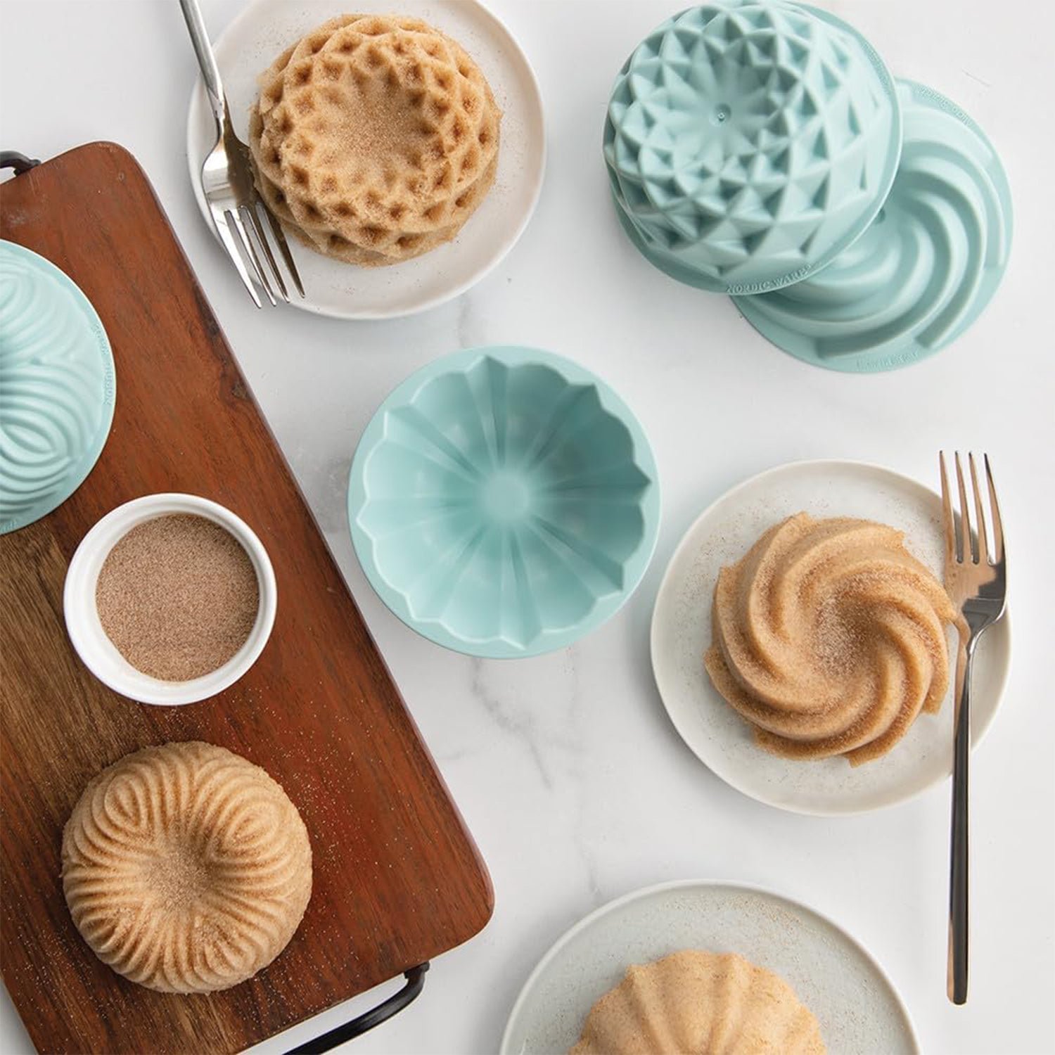 Set Micro Mini Bundt nordic ware NW 69800 Kunzi Shop 2