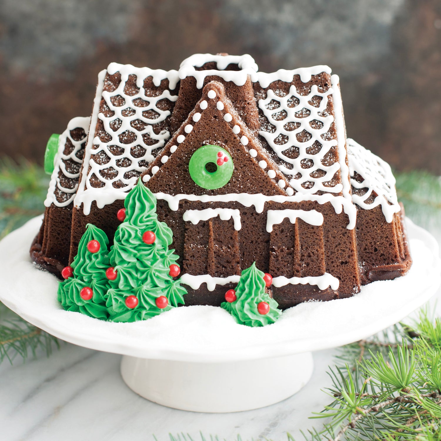 Stampo Bundt Gingerbread House nordic ware NW 83948 Kunzi Shop 2