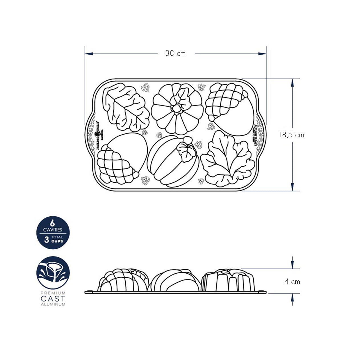 Stampo Autumn Treats nordic ware NW 86148 Kunzi Shop 3