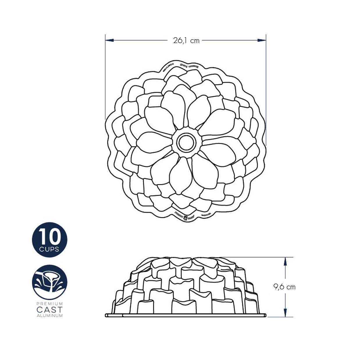 Stampo Bundt Blossom nordic ware NW 87537 Kunzi Shop 3