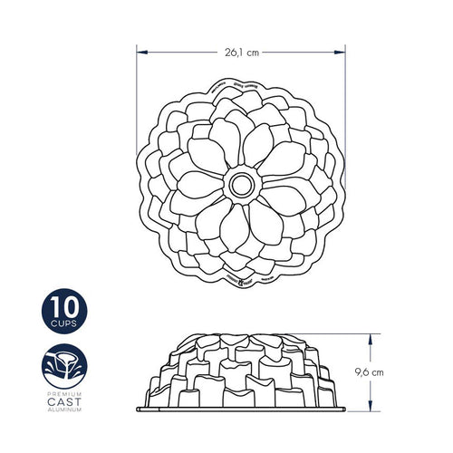 Stampo Bundt Blossom nordic ware NW 87537 Kunzi Shop