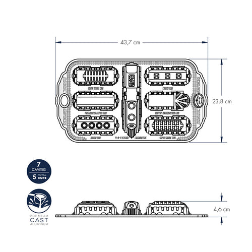 Stampo Nordic Express Cakelet _ nordic ware NW 91977 Kunzi Shop