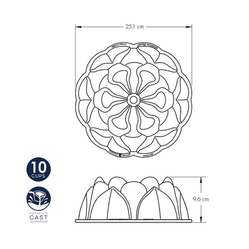 Stampo Bundt Magnolia nordic ware NW 93848 Kunzi Shop