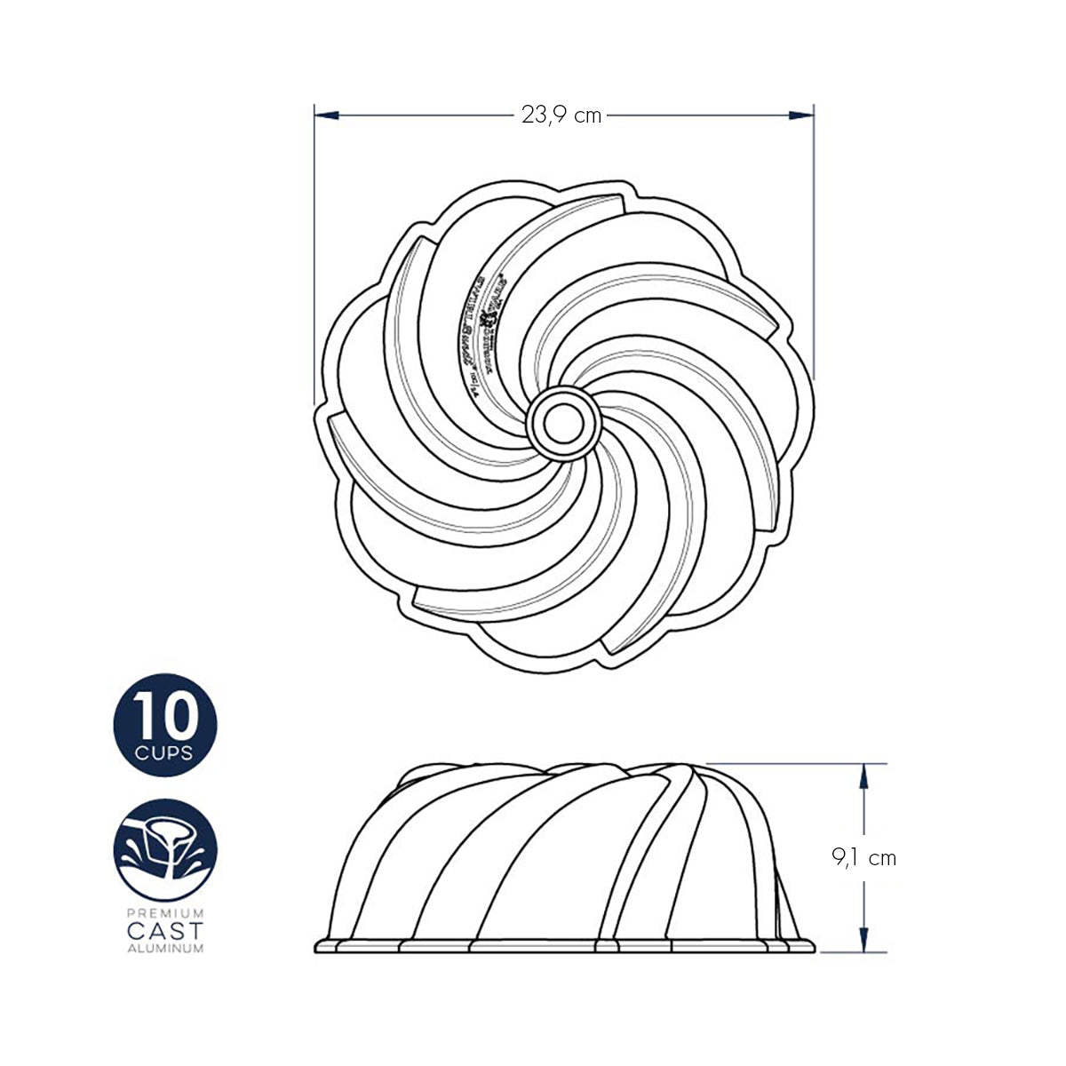 Stampo Bundt Swirl nordic ware NW 94077 Kunzi Shop 3