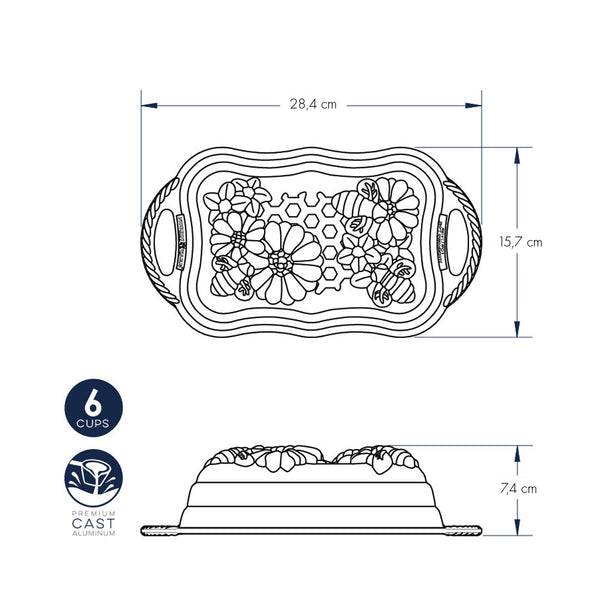Stampo Honeycomb Loaf nordic ware NW 94877 Kunzi Shop 2