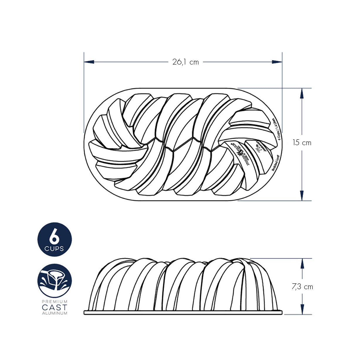 Stampo 75th Anniversary Braided Loaf nordic ware NW 96077 Kunzi Shop 5