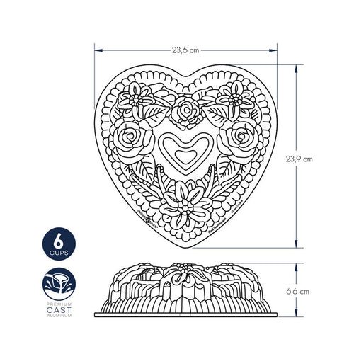 Stampo Floral Bouquet nordic ware NW 96448 Kunzi Shop