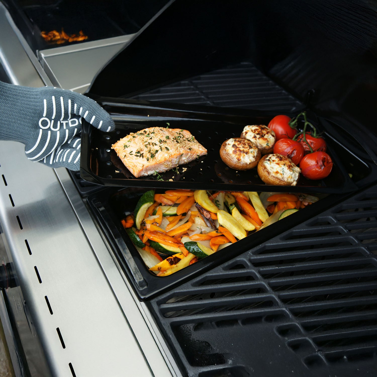 Guanto per grill, rivestito in silicone outdoorchef ODC 14.491.35 Kunzi Shop 3