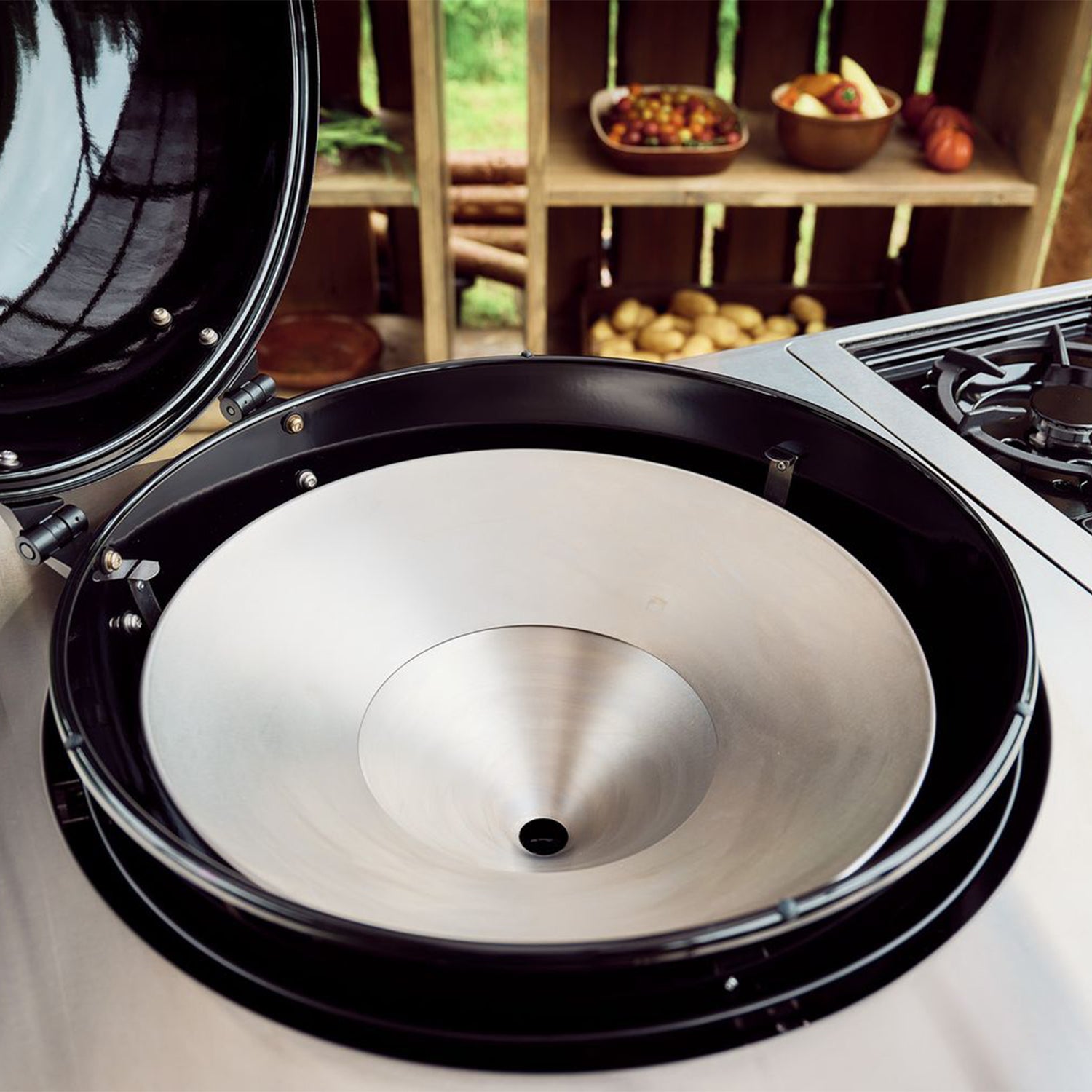 Imbuto piccolo in acciaio inox per BBQ OutdoorChef outdoorchef ODC 18.325.31 Kunzi Shop 2