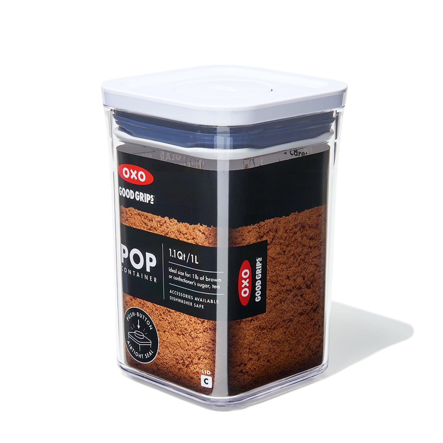 Contenitore POP piccolo quadrato basso 1L oxo OXO 11234000 Kunzi Shop 5