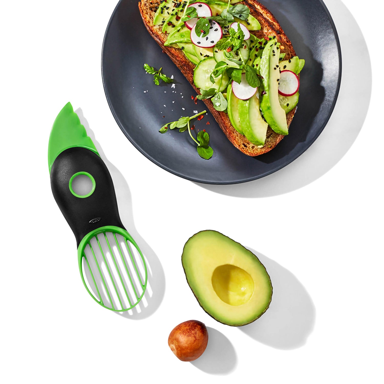 3-in-1 grüner Avocadoschneider oxo OXO 1252180 Kunzi Shop 14