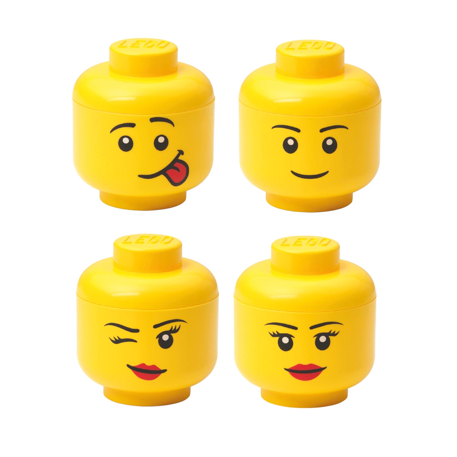 Storage Head Mini Set 4 pz lego - room copenhagen RCL 43330800 Kunzi Shop 1