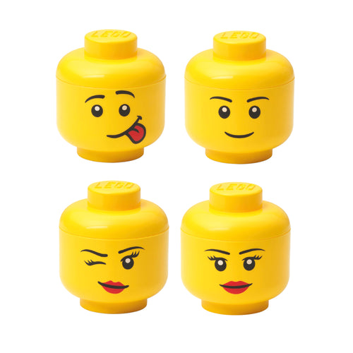 Storage Head Mini Set 4 pz lego - room copenhagen RCL 43330800 Kunzi Shop