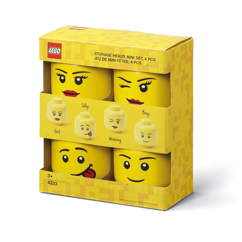 Storage Head Mini Set 4 pz lego - room copenhagen RCL 43330800 Kunzi Shop