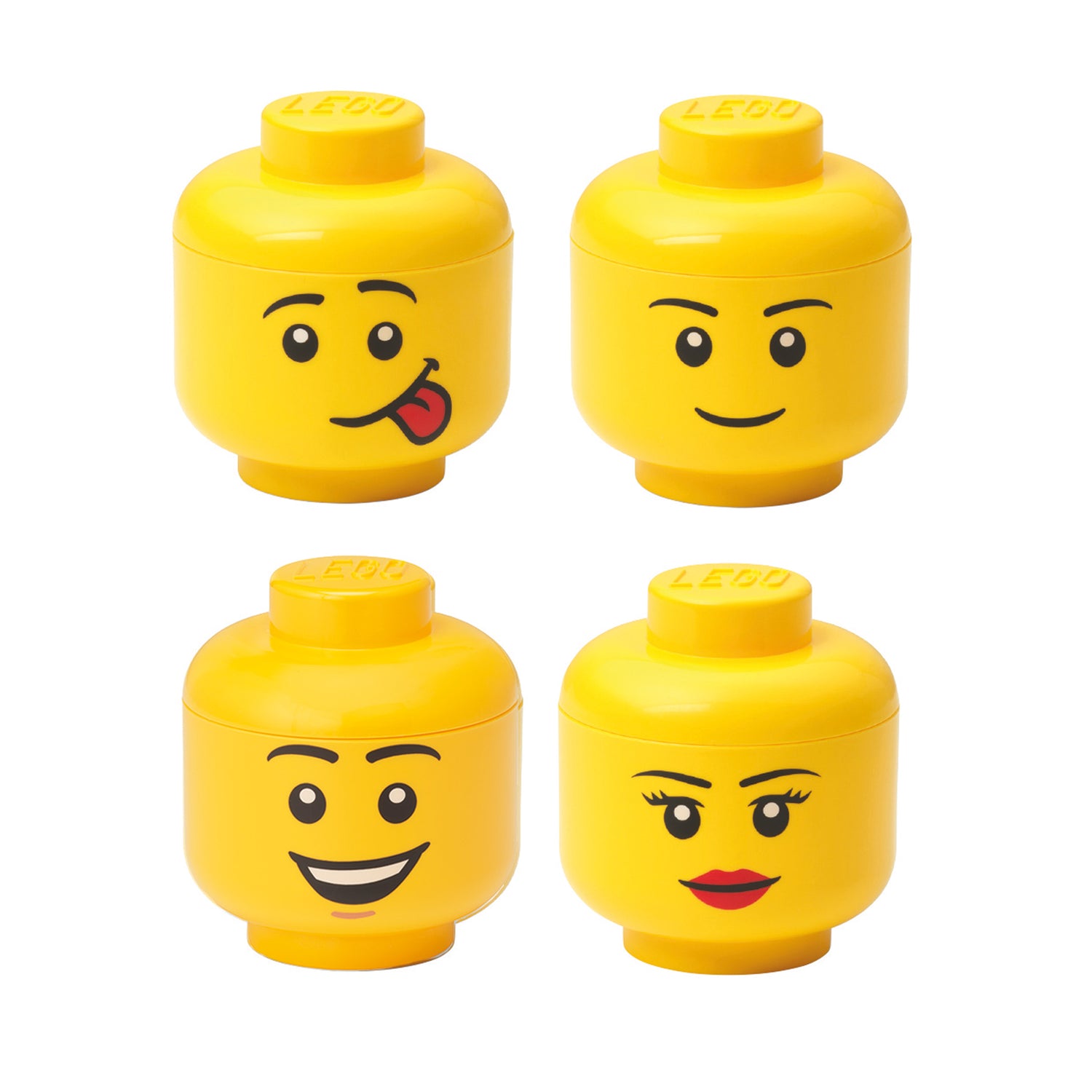 Storage Head Mini Set 4 pz lego - room copenhagen RCL 43330801 Kunzi Shop 1